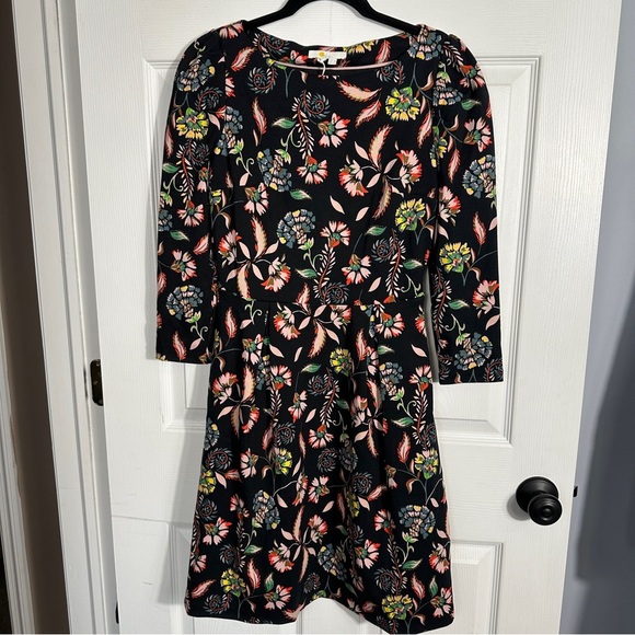 Boden dress, size 2, pullover with side zip, floral, a-line, office, date night - Picture 1 of 11